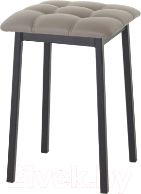 Табурет AMC Comfort 7К1.18 (кожзам латте/черный) - фото