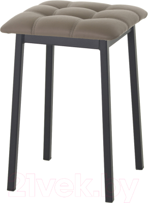 Табурет AMC Comfort 7К1.17 (кожзам капучино/черный) - фото