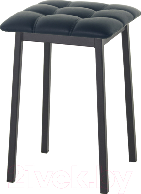 Табурет AMC Comfort 7К1.16 (кожзам антрацит/черный) - фото