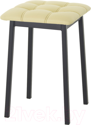 Табурет AMC Comfort 7К1.15 (кожзам светло-желтый/черный) - фото