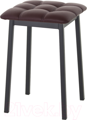 Табурет AMC Comfort 7К1.14 (кожзам бордовый/черный) - фото
