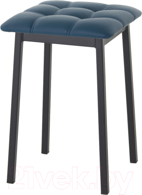 Табурет AMC Comfort 7К1.13 (кожзам атлантик/черный) - фото