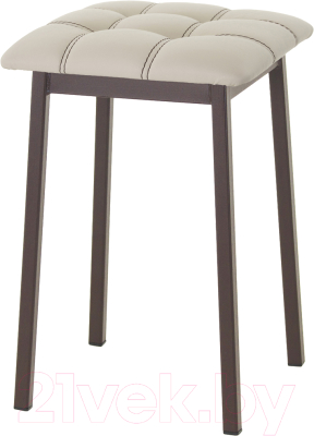 Табурет AMC Comfort 7К2.3 (кожзам бежевый/коричневый) - фото