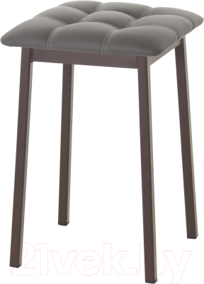 Табурет AMC Comfort 7К2.5 (кожзам графит/коричневый) - фото