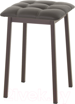 Табурет AMC Comfort 7К2.8 (кожзам серо-коричневый/коричневый) - фото