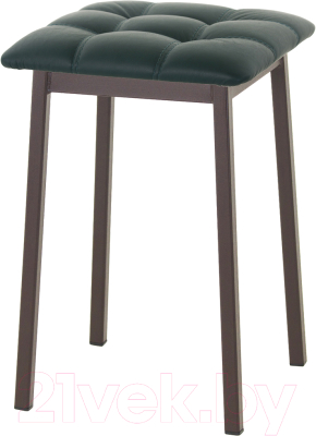 Табурет AMC Comfort 7К2.9 (кожзам зеленый/коричневый) - фото