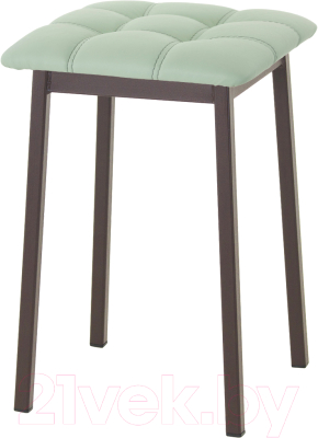 Табурет AMC Comfort 7К2.10 (кожзам мятный/коричневый) - фото