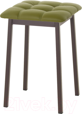 Табурет AMC Comfort 7К2.11 (кожзам оливковый/коричневый) - фото