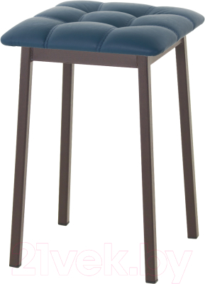 Табурет AMC Comfort 7К2.13 (кожзам атлантик/коричневый) - фото