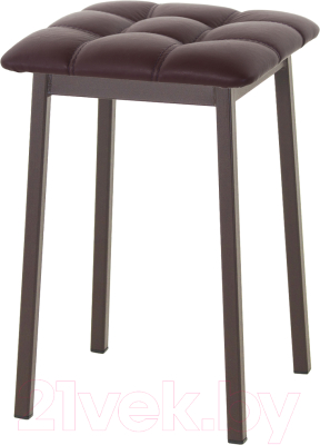 Табурет AMC Comfort 7К2.14 (кожзам бордовый/коричневый) - фото