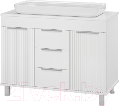 Тумба под умывальник Brevita Enfida 100 / ENF-06100-0143Я - фото