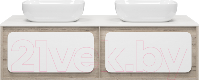 Тумба под умывальник Misty Дубль 150 / П-Дуб-09150-372Я