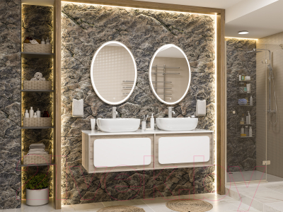 Тумба под умывальник Misty Дубль 150 / П-Дуб-09150-372Я