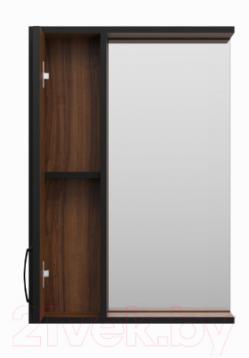 Шкаф с зеркалом для ванной Misty Кедр 50 / П-Кед04050-011Л