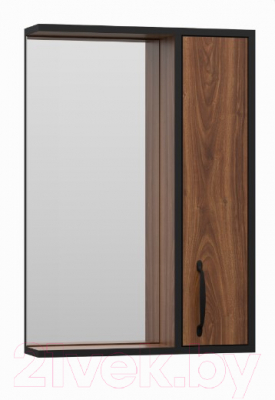 Шкаф с зеркалом для ванной Misty Кедр 50 / П-Кед04050-011П