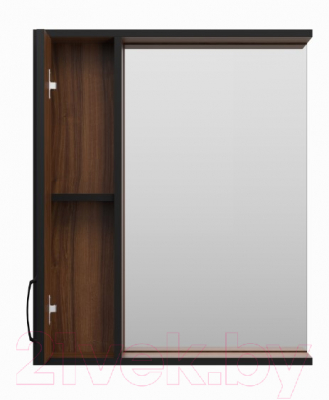 Шкаф с зеркалом для ванной Misty Кедр 60 / П-Кед04060-011Л