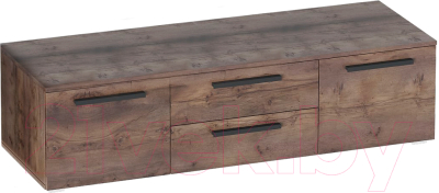 Тумба Мебельград Глазго 2дв 65x38.5x135 (таксония/таксония) - фото