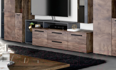 Тумба Мебельград Глазго 2дв 65x38.5x135 (таксония/таксония)