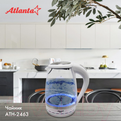 Электрочайник Atlanta ATH-2463 (белый)