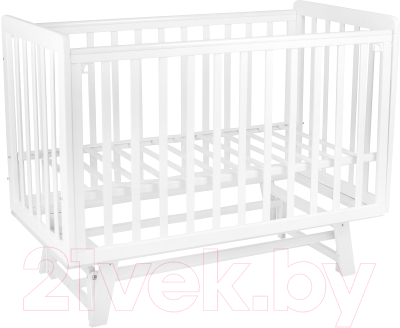 Детская кроватка INDIGO Style на ножках продольный маятник - фото