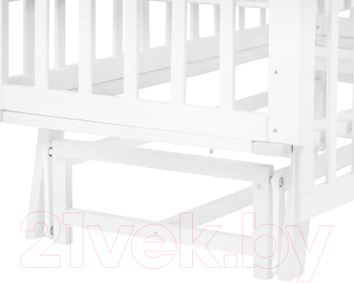 Детская кроватка INDIGO Style на ножках продольный маятник