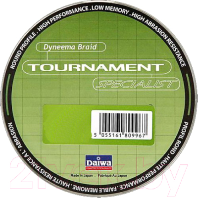 Леска плетеная Daiwa Tournament Specialist 300м 15lb