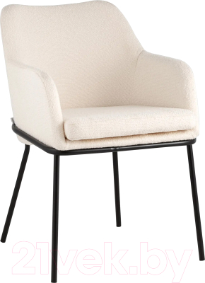 Стул Stool Group Кози с подлокотниками / AV 318-L01-08 (букле молочный) - фото