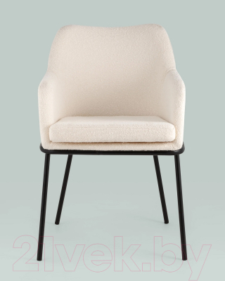 Стул Stool Group Кози с подлокотниками / AV 318-L01-08 (букле молочный)