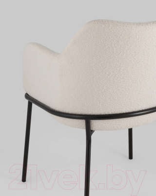 Стул Stool Group Кози с подлокотниками / AV 318-L01-08 (букле молочный)