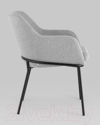 Стул Stool Group Кози с подлокотниками / AV 318-L04-08 (букле серый)