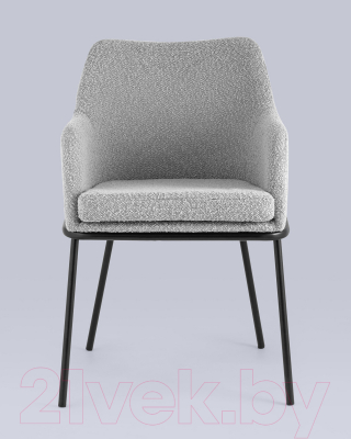 Стул Stool Group Кози с подлокотниками / AV 318-L04-08 (букле серый)