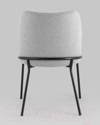 Стул Stool Group Кози с подлокотниками / AV 318-L04-08 (букле серый)