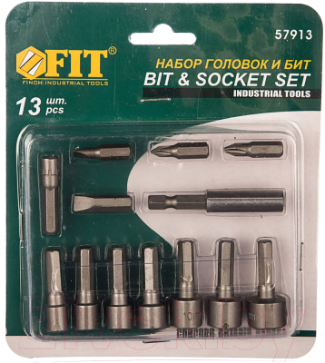 Набор головок, бит FIT 57913