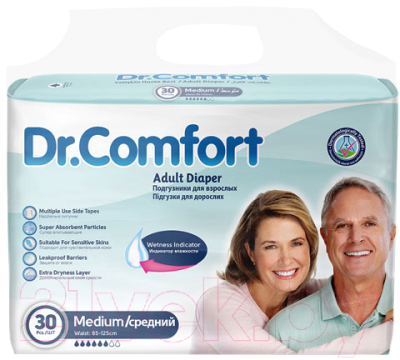 Подгузники для взрослых Dr. Comfort Medium - фото