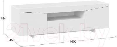 Тумба ТриЯ ТВ тип 1 (белый ясень)