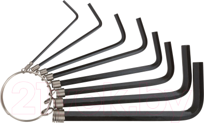 Набор ключей FIT Шестигранные на кольце / 64163 - фото