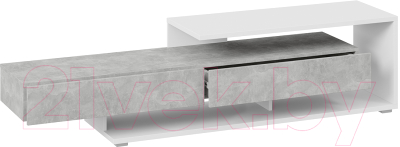 Тумба ТриЯ Монтана TV-4 (белый/ателье светлый глянец)