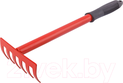 Грабли ручные FIT Цельнометаллическая 6 зубьев / 76850 - фото