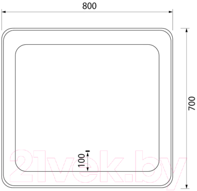 Зеркало IDDIS Esper ESP8000i98 (с подсветкой)