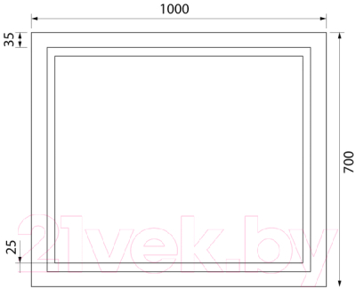 Зеркало IDDIS Zodiac ZOD1000i98