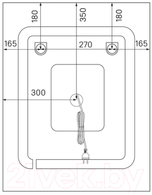 Зеркало IDDIS Zodiac ZOD60T0i98 (с подсветкой)