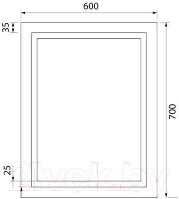 Зеркало IDDIS Zodiac ZOD60T0i98 (с подсветкой)