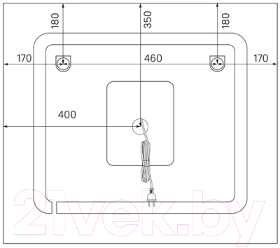 Зеркало IDDIS Zodiac ZOD80T0i98 (с подсветкой)