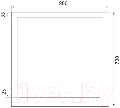 Зеркало IDDIS Zodiac ZOD80T0i98 (с подсветкой)