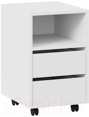 Тумба ТриЯ Выкатная тип 14 (белый ясень) - фото