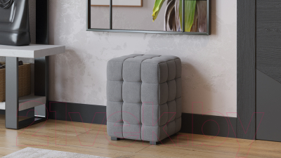 Пуф ТриЯ Аристо (велюр серый)