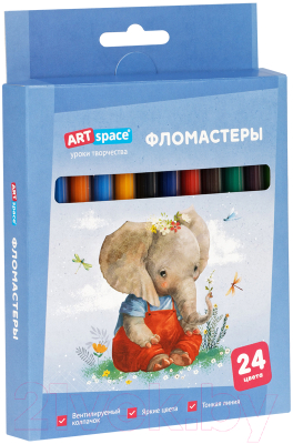 Фломастеры ArtSpace Рисунки. Lovely animals / WP_71719