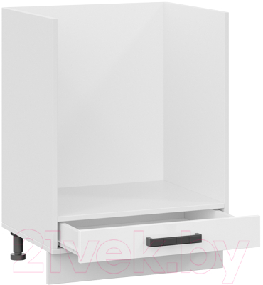 Шкаф под духовку ТриЯ Детройт исп.2 1Н6Б (белый/белый глянец)