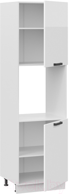 Шкаф-пенал кухонный ТриЯ Детройт исп.2 1П6 (белый/белый глянец)