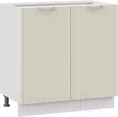 Шкаф-стол кухонный ТриЯ Кимберли 1Н8 (белый/кремовый) - фото